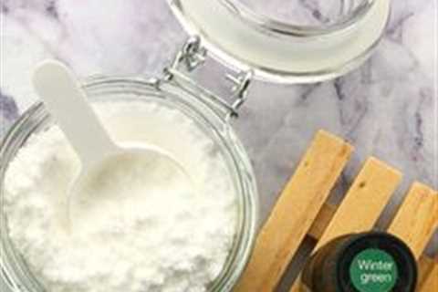 DIY Fizzing Toilet Powder with Wintergreen Essential Oil by Loving Essential Oils