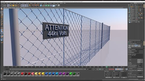 Seamless Fence Chainlink Making Cinema 4D Tutorials