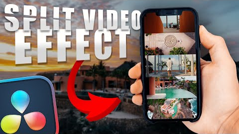 Split Video Effect For Viral Videos (Instagram reels/TikTok  -  Davinci resolve 18 tutorial