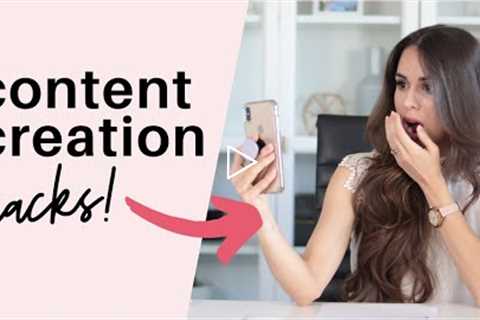 7 Content Creation Hacks [How To Create Good Content for Social Media, Video & Blogs + Save..