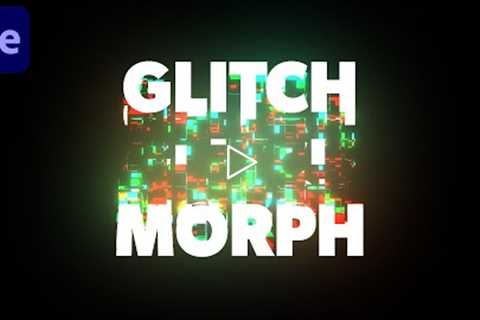 Glitch Morph Text Effect in After Effects | Glitch Text Animation After Effects Tutorial