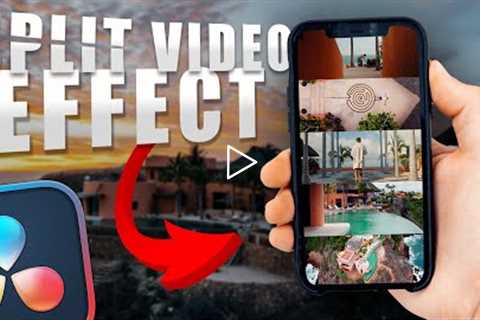 Split Video Effect For Viral Videos (Instagram reels/TikTok  -  Davinci resolve 18 tutorial