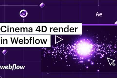 Control a Cinema 4D animation with your mouse on a webpage — After Effects & Lottie in Webflow