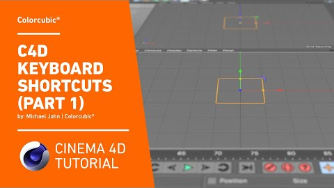 Cinema 4D Tutorials - Keyboard Shortcuts (Part 1)