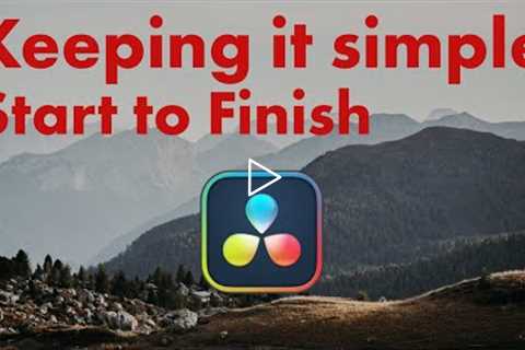 Super Basic Editing In DaVinci Resolve Tutorial