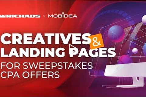 Creatives and landing pages for Sweepstakes CPA offers