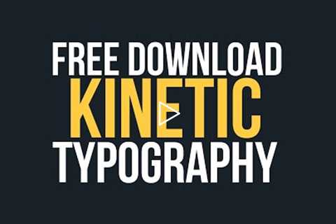 FREE KINETIC TYPOGRAPHY ESSENTIAL GRAPHIC FOR ADOBE PREMIERE PRO