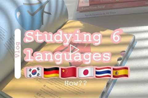 Studying multiple languages at the same time | book recommendation|  study vlog|