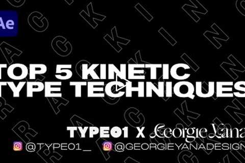 Top 5 Typography Techniques in After Effects | Kinetic Type Tutorial