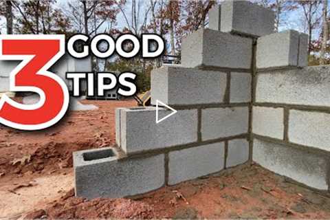 3 Great Tips for Block-work | Build A Foundation