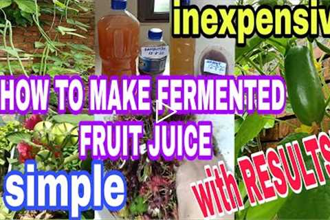 HOW TO MAKE FERMENTED FRUIT JUICE FOR PLANTS IS SIMPLE,  INEXPENSIVE AND WITH RESULTS!!!  TRY IT