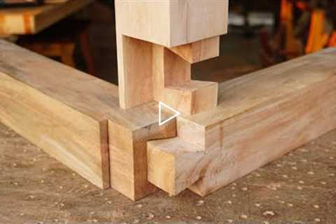 Amazing Hand Cut Mitred Dovetails - No Screw - Excellent Carpenter Japanese Woodworking Corner