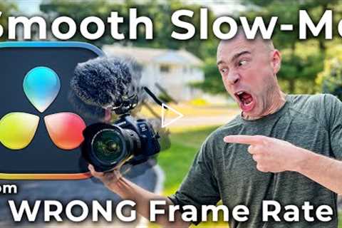 Create SMOOTH Slow Motion from WRONG (24fps) Frame Rate | DaVinci Resolve 18 to the Rescue!