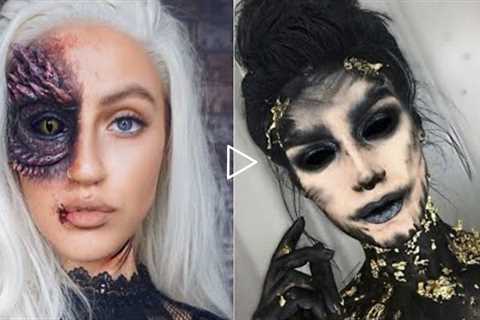 Cool 2022 Halloween Makeup Ideas #halloweenmaeup #makeuptiktok