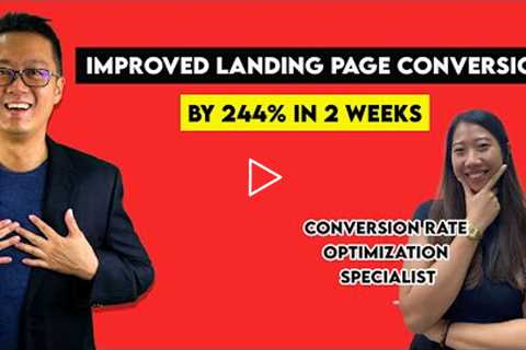 Webinar Marketing Case Study for a Sales Coach (Improved landing page by 244% in 2 weeks)