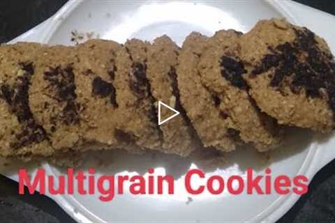 Healthy Multigrain Cookies |5 Mins Recipe For Weight Loss | Eggless Cookies - Healthy simple cooking