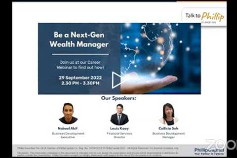 Career Webinar with Louis: Be a Next-Gen Wealth Manager