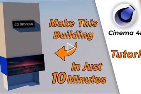 Cinema 4d Modeling Tutorial - Modern Building | Cinema 4D Tutorial | C4D Tutorial