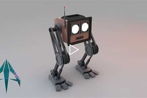 Cinema 4D | Basic Modeling | Mini Robot