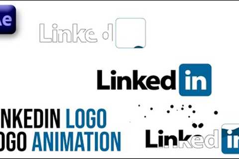 Linkedin Logo Animation In Adobe After Effects - After Effects Tutorial - No Plugins.