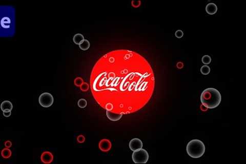 Coca Cola Logo Animation In Adobe After Effects - After Effects Tutorial - No Plugins.