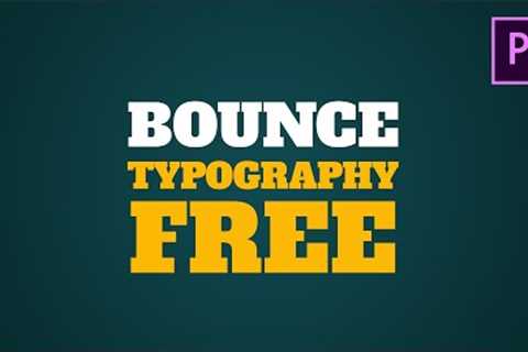 Kinetic Typography | Bounce | Pack For Premiere Pro (MOGRT file | NK THESIGN