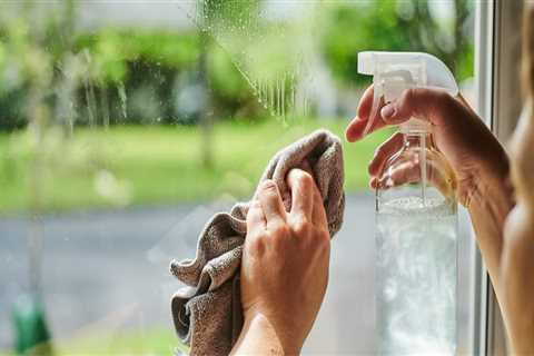 What can i add to water to clean outside windows?