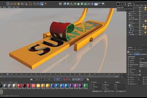 Making Roll Text Animation using Cinema 4D