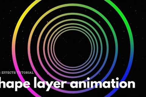 Shape layer animation After Effects tutorial