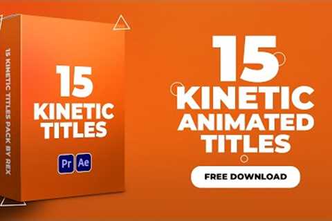 (FREE) Kinetic Typography Animation Titles Pack