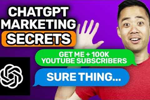 ChatGPT marketing secrets that will make you MILLIONS | AI marketing