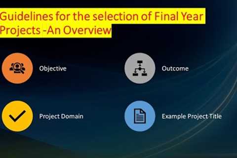 Engineering Students Project Area || How to choose project || How to do Final year project