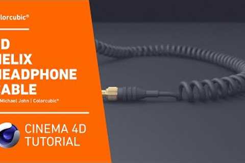 Cinema 4D Tutorials - Helix Headphone Cable