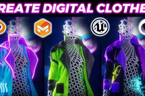 From START to FINISH | Create Digital Clothes - Pt.6.2 | Cinema 4D to Unreal Engine 5