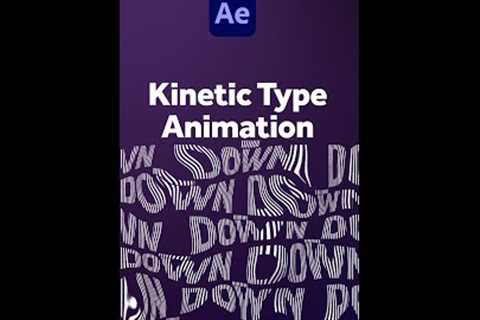 Kinetic Text Animation | After Effects Tutorial