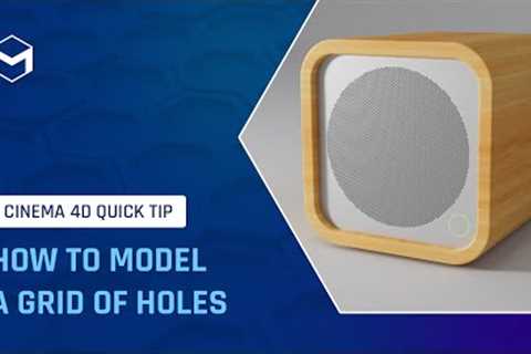 #C4DQuickTip 76: How to model a grid of holes in Cinema 4D