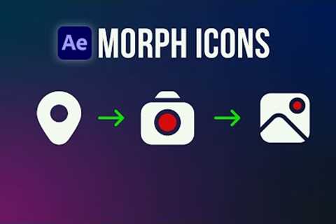 How to Morph Shapes - After effects tutorial - Morph icon