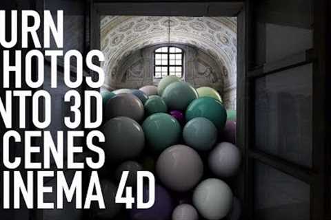 TURN PHOTOS INTO 3D SCENES CINEMA 4D TUTORIAL