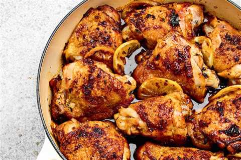 Roasted Lemon Chicken Thighs