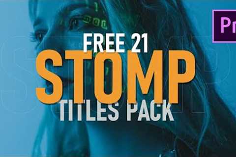 Free STOMP Titles Template | Premiere Pro CC