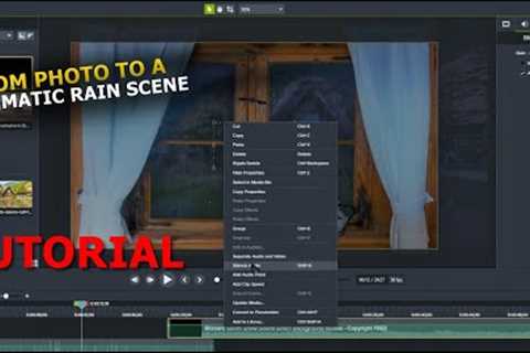 Let''s Turn a Photo Into a Rain Scene With a Few Simple Video Editing Techniques!