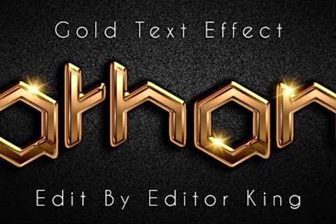 Metal Gold Text Effect