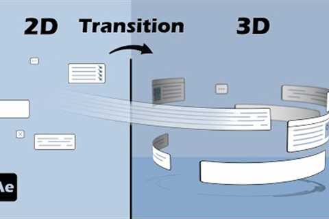 Motion Graphics Tutorial | 2D to 3D Transition in After Effects