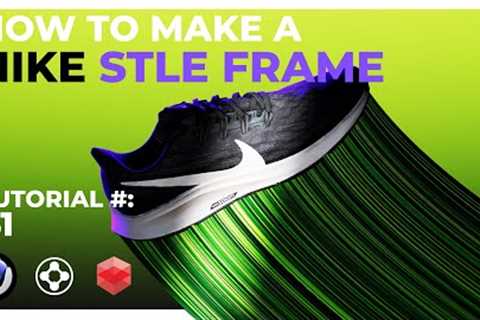 How to make a Nike Style Frames - Cinema 4D & Redshift Tutorial