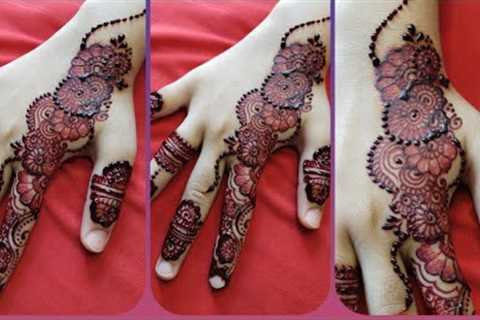 How to Create a Beautiful and Easy Henna Design for Beginners | Mehandi designs for Eid