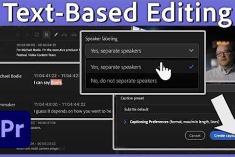 Text-Based Editing in Premiere Pro