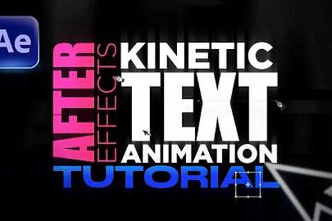 Kinetic Typography in After Effects! | After Effects Tutorial (How to)