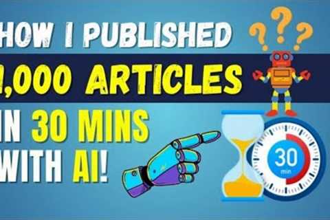 🤯 How I Published 1,000 AI SEO Articles in 30 Mins (AI Tool)! 🚀