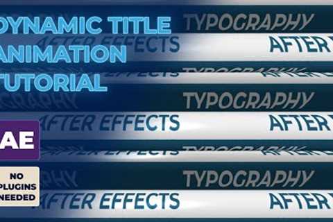 Dynamic Typography Animation Tutorial in After Effects | #Motiongraphics