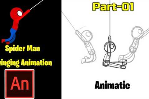 Spider-Man Swinging Animation Tutorial (Part-01 Animatic) Adobe Animate cc Tutorial